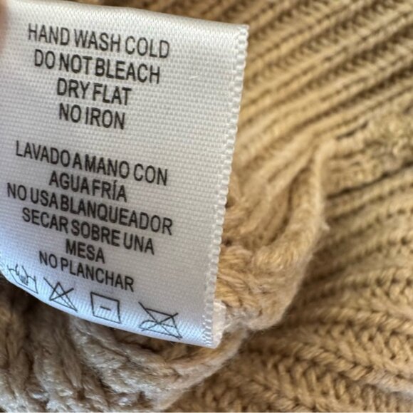 Love Tree Womens Cozy Cable Knit Crop Cardigan Sweater Medium Cream Cozy - Picture 5 of 11